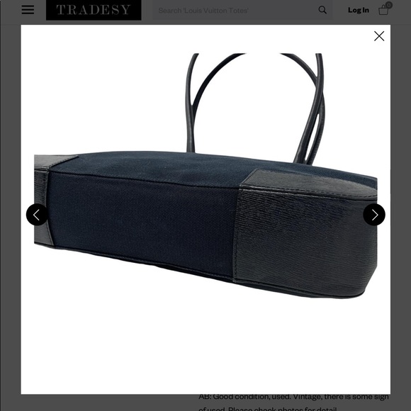 Gucci Shoulder Bag Black Gold Cotton Leather Tote - Picture 5 of 5